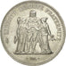 Munten, Frankrijk, Hercule, 50 Francs, 1974, Paris, PR, Zilver, KM:941.2