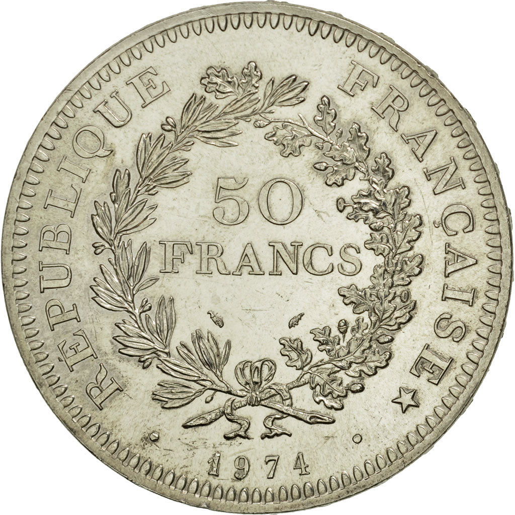 Monnaie, France, Hercule, 50 Francs, 1974, Paris, SUP, Argent, KM:941.2