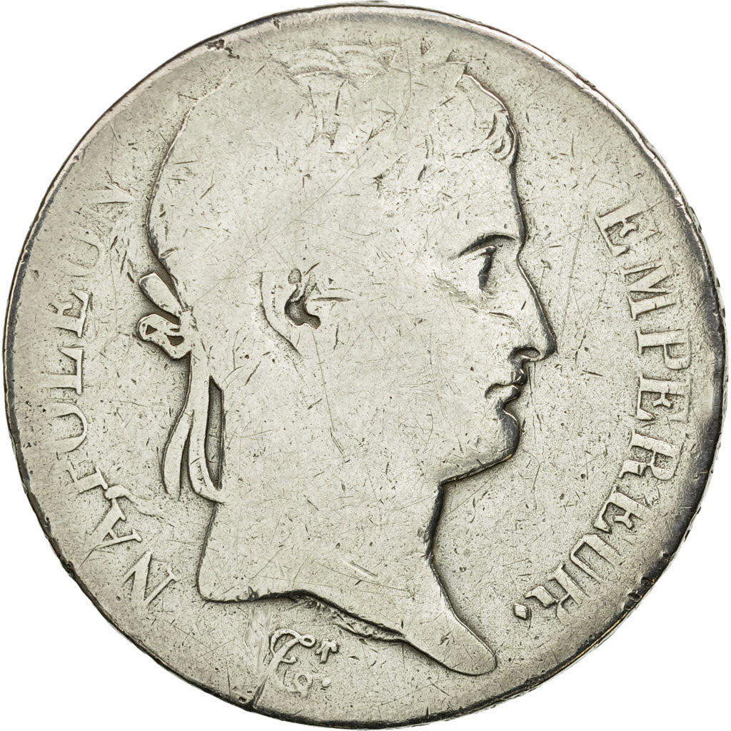 Frankreich, Napoléon I, 5 Francs, 1815, Paris, GE+, Silber, KM:704.1
