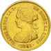 Spanien, Isabel II, 4 Escudos, 1865, Madrid, VZ, Gold, KM:631.1