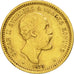 Suecia, Oscar II, 10 Kronor, 1876, MBC+, Oro, KM:732