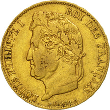 France, Louis-Philippe, 20 Francs, 1837, Lille, EF(40-45), Gold, KM:750.5