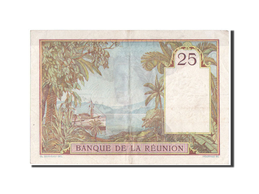 Banknote, Réunion, 25 Francs, 1944, KM:23, EF(40-45)
