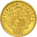 Perù, 5 Soles, 1960, Lima, SPL, Oro, KM:235
