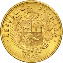 Peru, 10 Soles, 1965, Lima, UNZ, Gold, KM:236