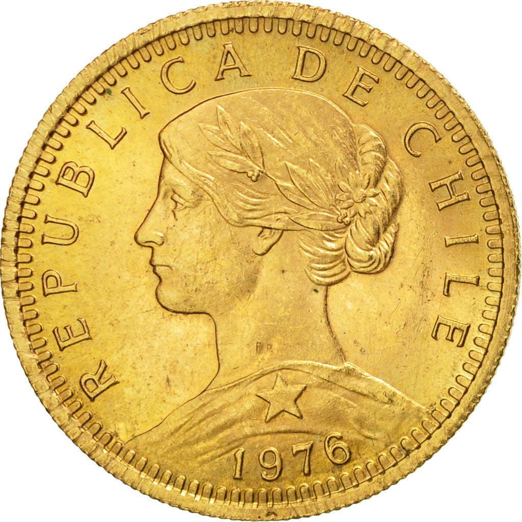 Chile, 20 Pesos, 1976, SC, Oro, KM:188