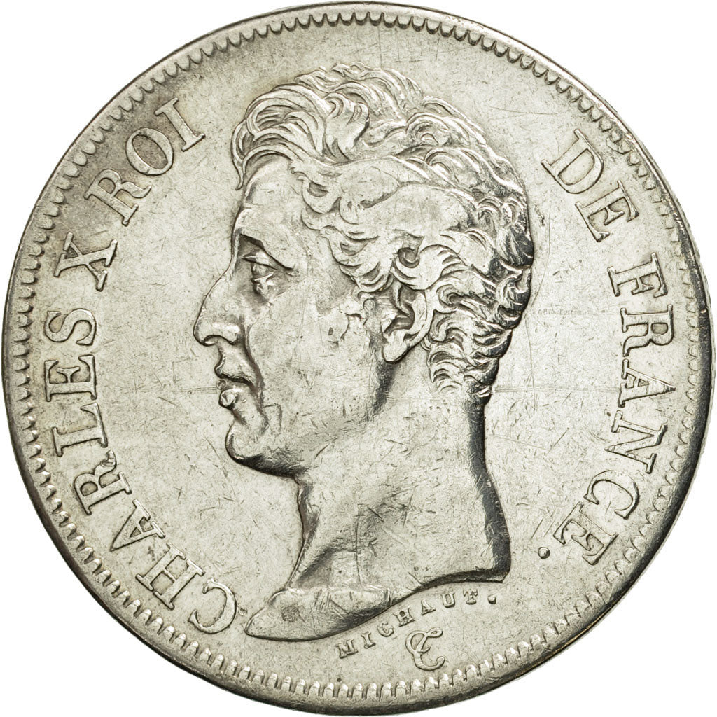 France, Charles X, 5 Francs, 1826, Paris, TB+, Argent, KM:720.1, Gadoury:643