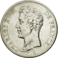 France, Charles X, 5 Francs, 1826, Paris, TB+, Argent, KM:720.1, Gadoury:643