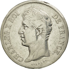 France, Charles X, 5 Francs, 1828, Paris, TB, Argent, KM:728.1, Gadoury:644