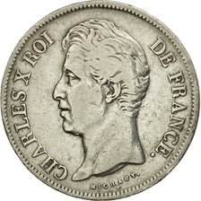 France, Charles X, 5 Francs, 1830, Rouen, VF(30-35), Silver, KM:728.2