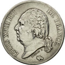 France, Louis XVIII, 5 Francs, 1820, Paris, TTB, Argent, KM:711.1