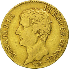 France, Napoléon I, 20 Francs, An XI, Paris, VF(20-25), Gold, KM:651