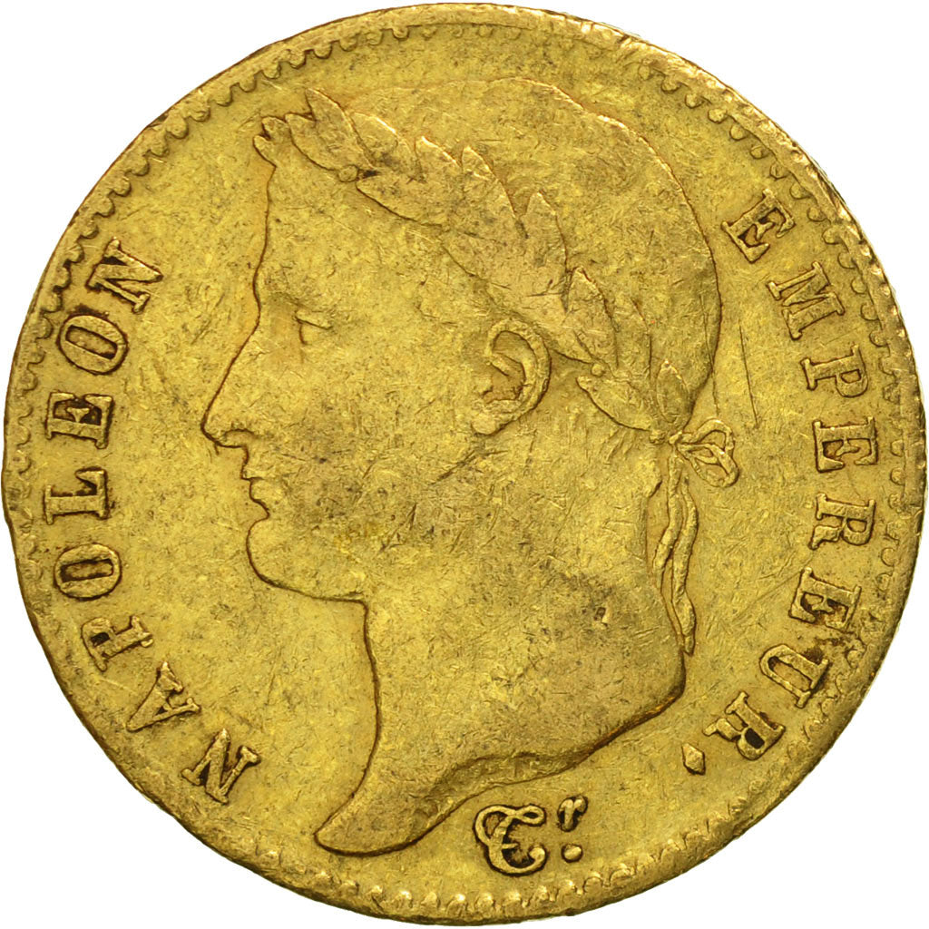 Moneta, Francia, 20 Francs, 1815, Paris, MB+, Oro, KM:705.1, Gadoury:1025a