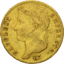 Moneta, Francia, 20 Francs, 1815, Paris, MB+, Oro, KM:705.1, Gadoury:1025a