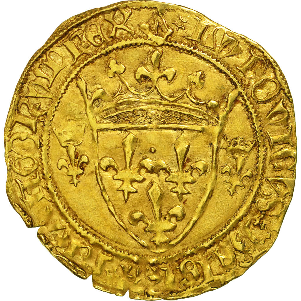 Coin, France, Louis XI, Ecu d'or, Bordeaux, VF(30-35), Gold, Duplessy:539A