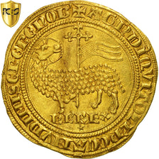 Coin, France, Charles IV, Agnel d'or, PCGS, Genuine - Bent, AU(55-58), Gold