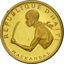 Coin, Haiti, 20 Gourdes, 1970, AU(55-58), Gold, KM:66