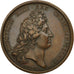 Francia, Medal, Port de Rochefort, Louis XIV, 1666, Mauger, EBC, Cobre, Divo:93