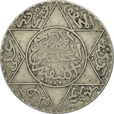 Moneda, Marruecos, Moulay al-Hasan I, 2-1/2 Dirhams, 1895, Paris, MBC, Plata