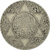 Moneda, Marruecos, Moulay al-Hasan I, 2-1/2 Dirhams, 1895, Paris, MBC, Plata