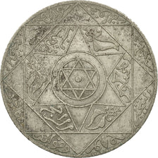 Morocco, 'Abd al-Aziz, 2-1/2 Dirhams, 1897, Paris, EF(40-45), Silver, KM:11.2