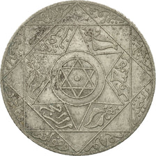 Maroc, 'Abd al-Aziz, 2-1/2 Dirhams, 1897, Paris, TTB, Argent, KM:11.2