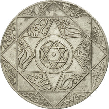 Maroc, 'Abd al-Aziz, 2-1/2 Dirhams, 1898, Paris, TTB, Argent, KM:11.2