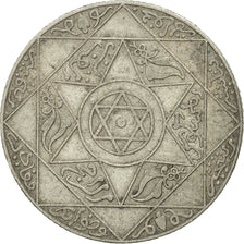 Coin, Morocco, 'Abd al-Aziz, 2-1/2 Dirhams, 1899, Paris, EF(40-45), Silver