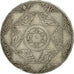 Moneda, Marruecos, 'Abd al-Aziz, 5 Dirhams, 1897, Paris, MBC, Plata, KM:12.2