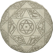 Morocco, 'Abd al-Aziz, 5 Dirhams, 1899, Paris, EF(40-45), Silver, KM:12.2