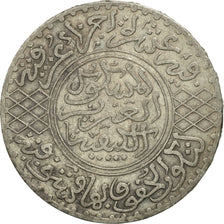 Coin, Morocco, 'Abd al-Aziz, 1/2 Rial, 5 Dirhams, 1904, Paris, EF(40-45)