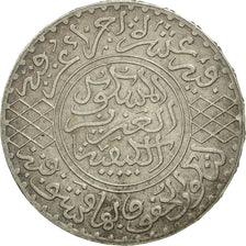 Monnaie, Maroc, 'Abd al-Aziz, 1/2 Rial, 5 Dirhams, 1904, Paris, TTB, Argent