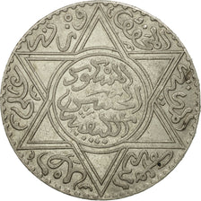 Morocco, Moulay al-Hasan I, 10 Dirhams, 1881, Paris, EF(40-45), Silver, KM:8