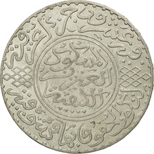Marruecos, 'Abd al-Aziz, Rial, 10 Dirhams, 1903, Paris, MBC, Plata, KM:22.2