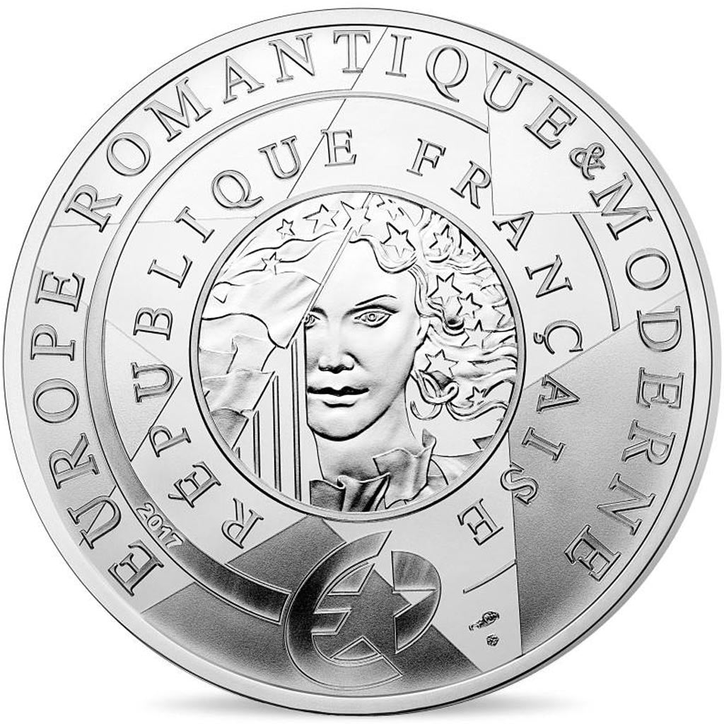 Moneta, Francia, Monnaie de Paris, 10 Euro, Europa, 2017, FDC, Argento