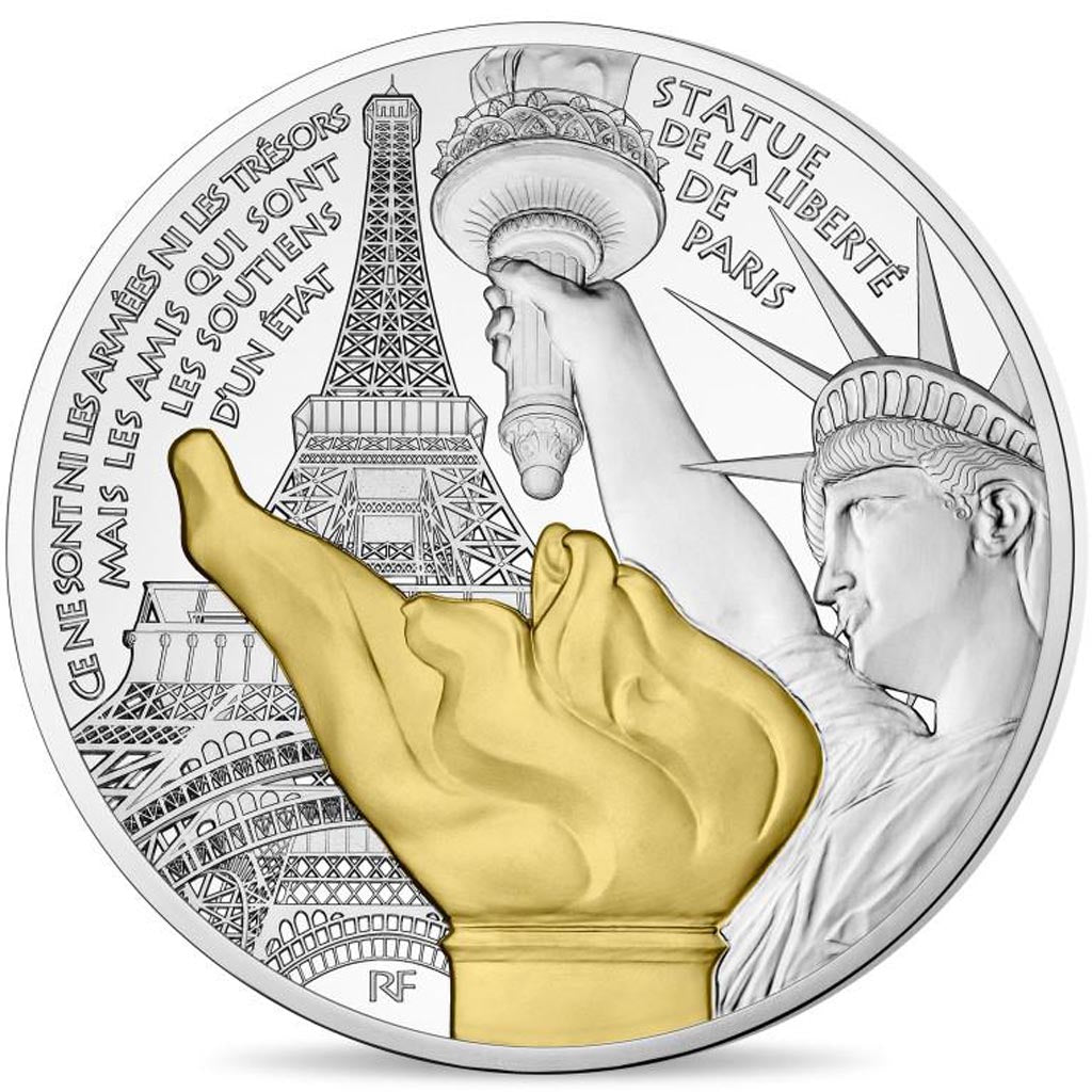 Coin, France, Monnaie de Paris, 10 Euro, Statue de la Liberté, 2017, MS(65-70)