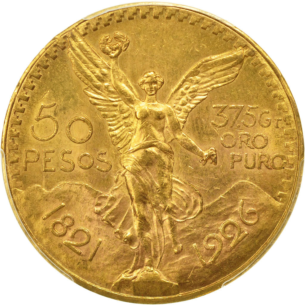 Mexico, 50 Pesos, 1926, Mexico City, PCGS, MS63, MS(63), Gold, KM:481, graded