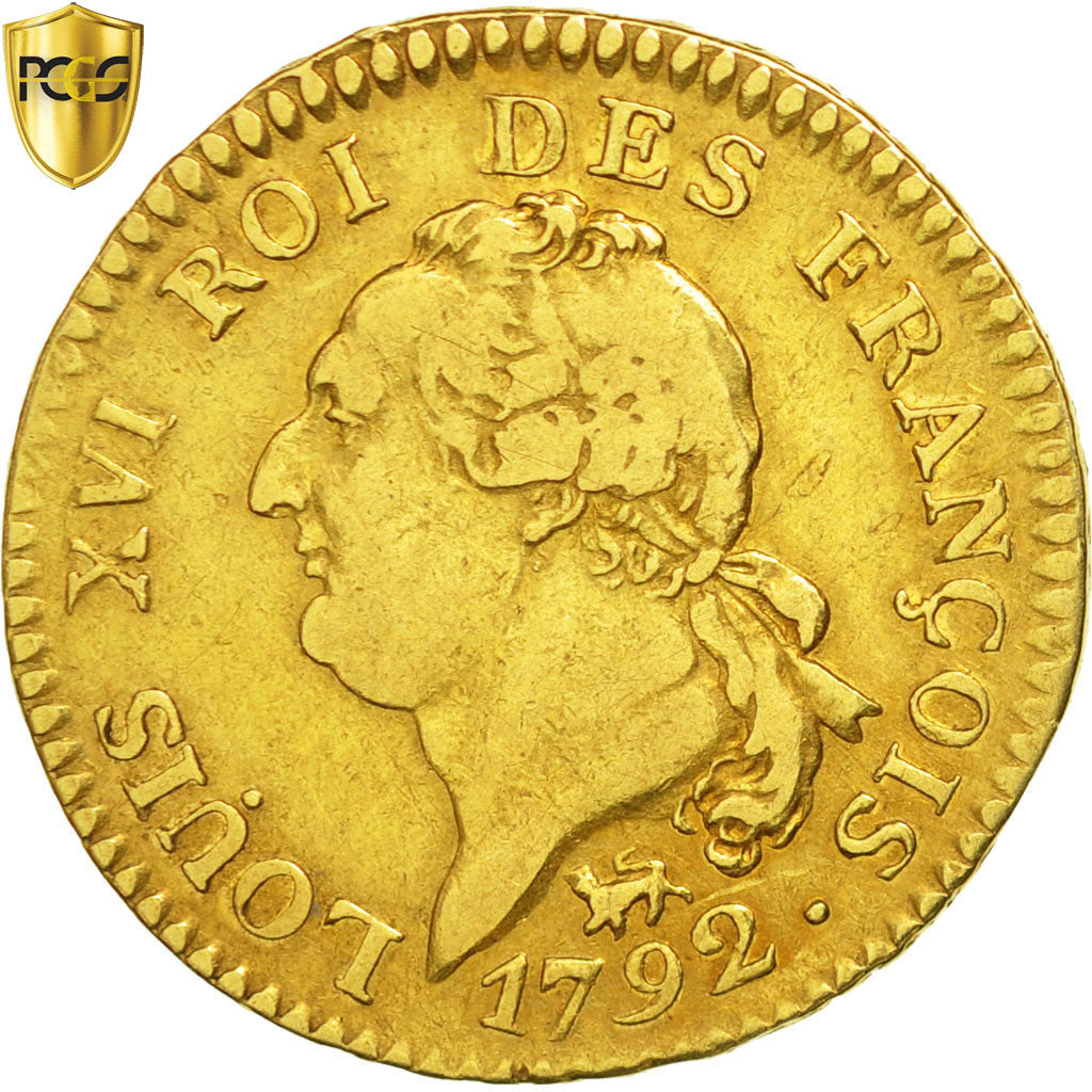 Münze, Frankreich, Louis XVI, Louis de 24 livres Constitution, 24 Livres, 1792
