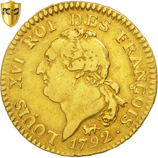 Münze, Frankreich, Louis XVI, Louis de 24 livres Constitution, 24 Livres, 1792