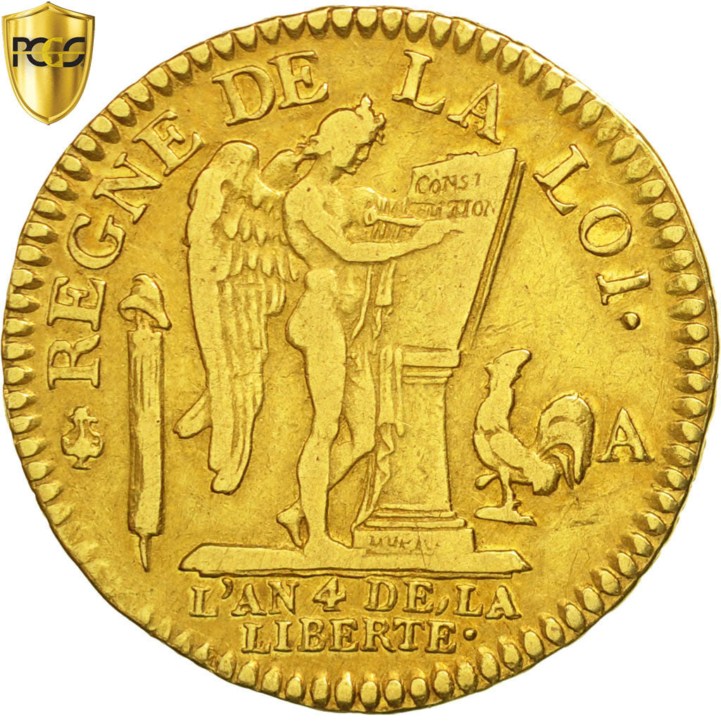 Münze, Frankreich, Louis XVI, Louis de 24 livres Constitution, 24 Livres, 1792