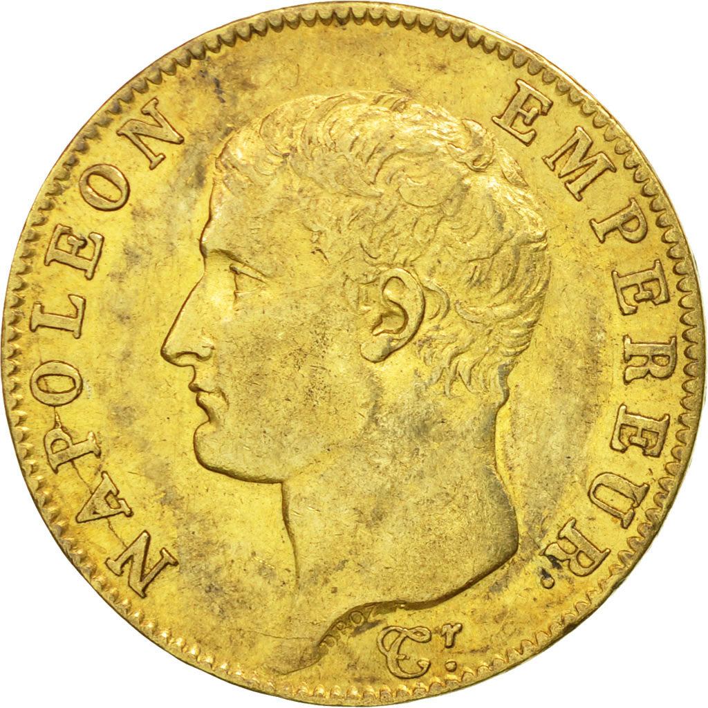 France, Napoléon I, 20 Francs, 1805, Paris, AU(55-58), Gold, KM:674.1