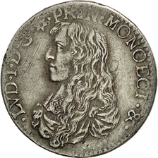 Coin, Monaco, Louis I, 5 Sols, 1/12 Ecu, 1665, EF(40-45), Silver, KM:40