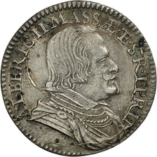 Coin, ITALIAN STATES, MASSA DI LUNIGIANO, 8 Bolognini, 1663, AU(50-53), Silver