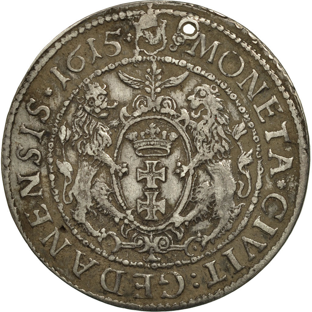 Coin, DANZIG, Sigismund III, Ort, 1/4 Thaler - 10 Groszy, 1615, EF(40-45)