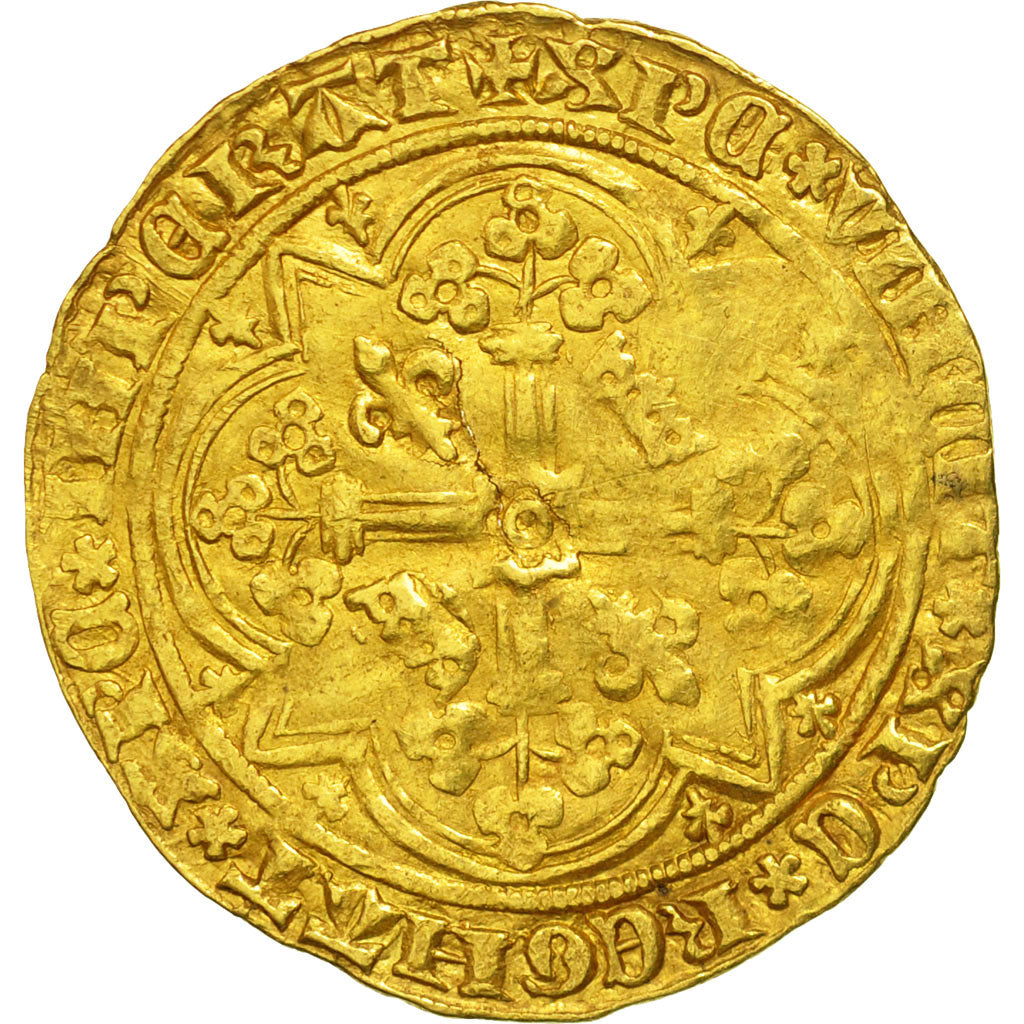 Munten, Frankrijk, Karel V, Franc à pied, ZG+, Goud, Duplessy:360
