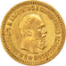 Munten, Rusland, Alexander III, 5 Roubles, 1889, St. Petersburg, ZF, Goud, KM:42