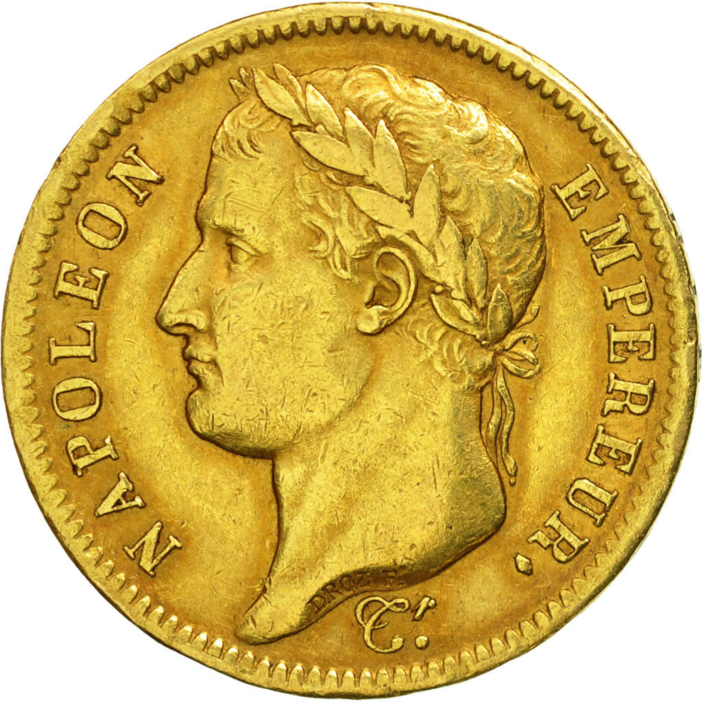France, Napoléon I, 40 Francs, 1812, Paris, EF(40-45), Gold, KM:696.1