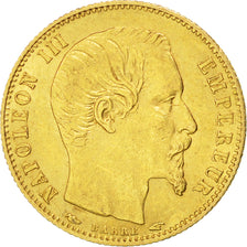 France, Napoleon III, 5 Francs, 1854, Paris, AU(50-53), Gold, KM:783