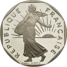 France, Semeuse, 2 Francs, 1991, Proof, MS(63), Nickel, KM:942.2, Gadoury:547b