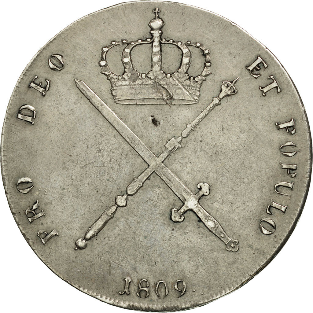 Coin, German States, BAVARIA, Maximilian IV, Josef, Thaler, Krone, 1809, Munich